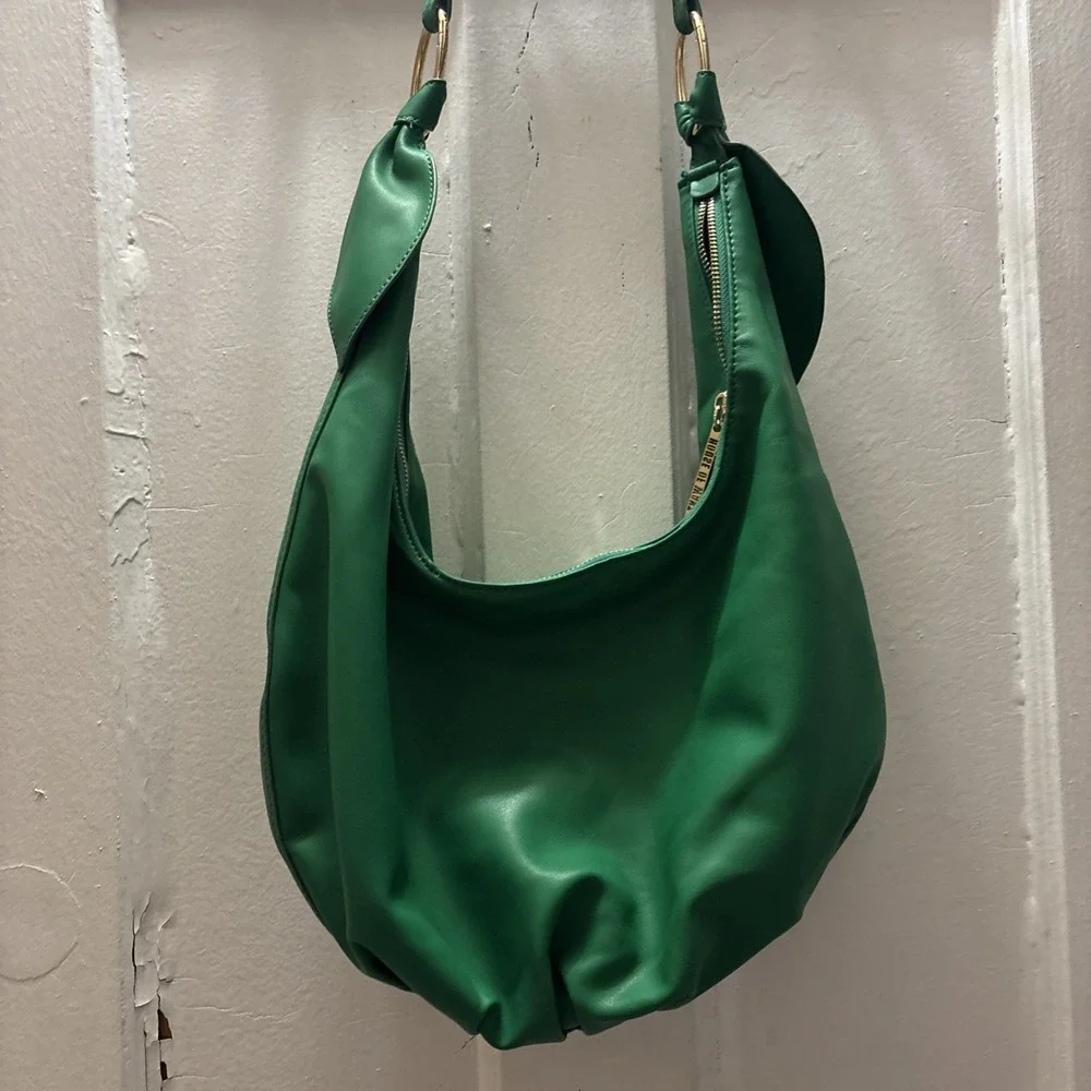 House Of Want Green Hobo Purse‎ Excellent Used Condition 16 X 10